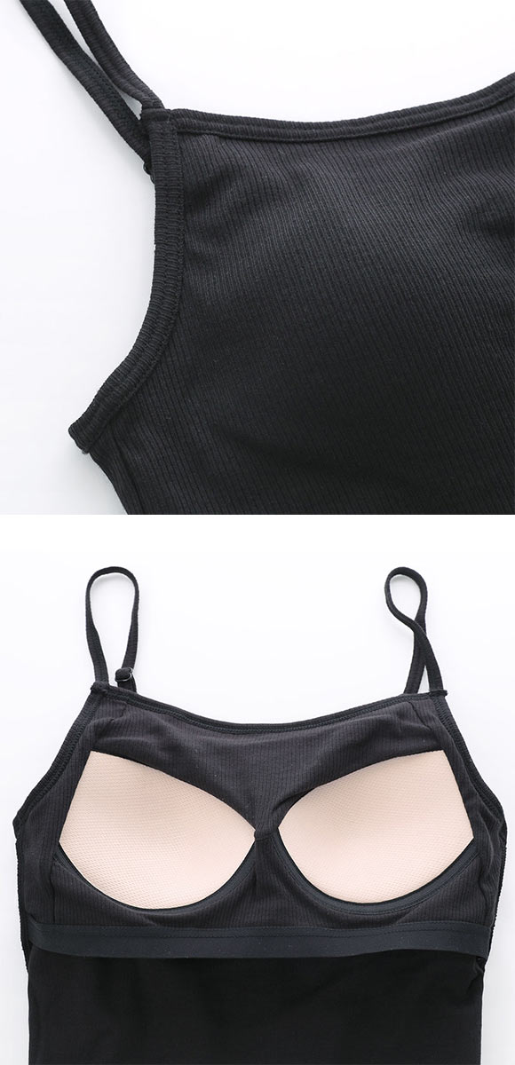 グンゼ コットンリブ カップ付きキャミソール インナー レディース GUNZE ベーシック