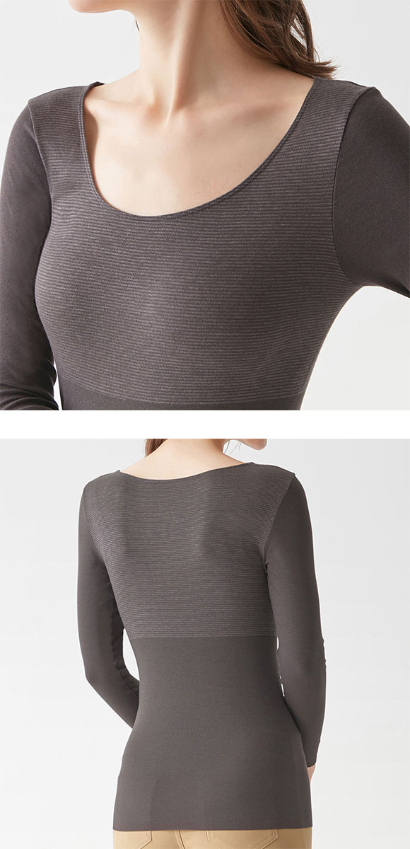 グンゼ GUNZE ホットマジック HOTMAGIC 8分袖 長袖 インナー 集中保温 発熱 シームレス 薄手 あったか