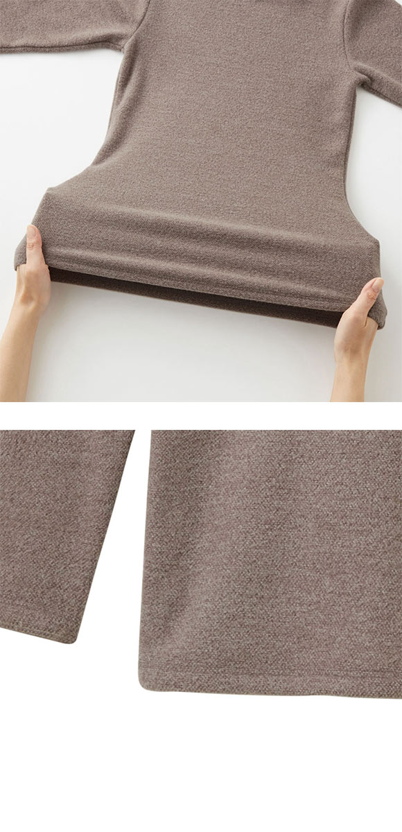 グンゼ GUNZE ホットマジック HOTMAGIC 暖めじょうず ハイネック 8分袖 長袖シャツ レディース インナー 保温 吸湿発熱 両面起毛