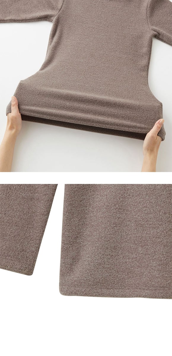 グンゼ GUNZE ホットマジック HOTMAGIC 暖めじょうず ハイネック 8分袖 長袖シャツ レディース インナー 保温 吸湿発熱 両面起毛