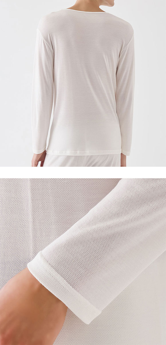 グンゼ ファイヤーアセドロン 長袖 クルーネック シャツ 薄手 メンズ 大きいサイズ GUNZE FIREアセドロン