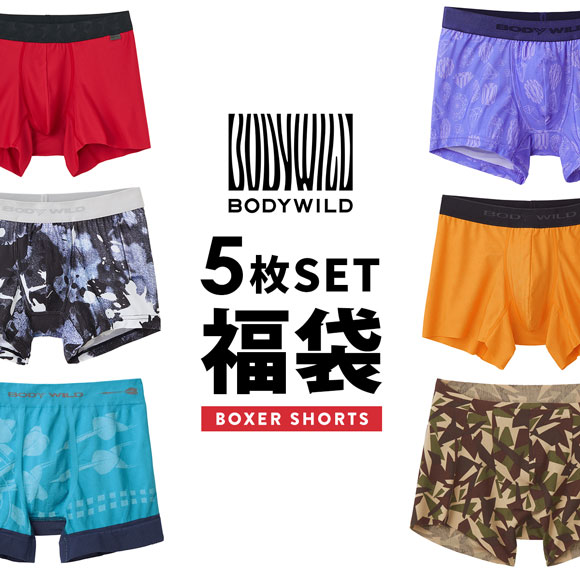 グンゼ BODY WILD ボクサーパンツ お楽しみ福袋 5枚セット メンズ