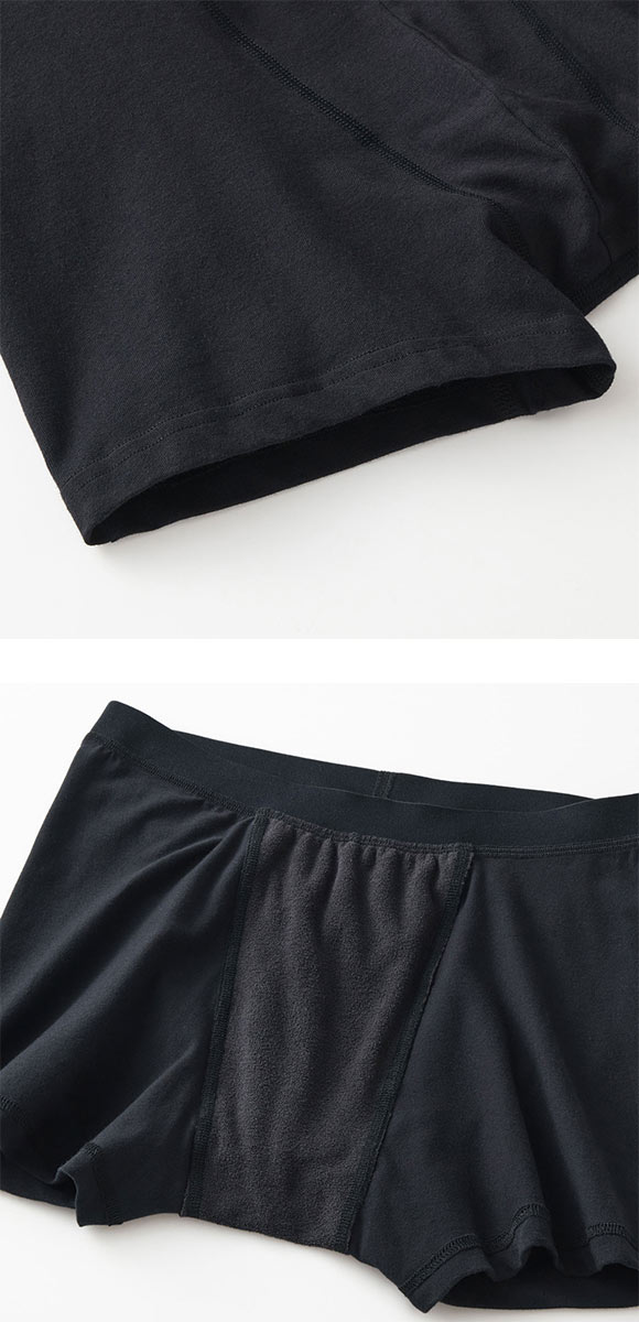 グンゼ GUNZE 吸水パッド付き ボクサーブリーフ メンズ 15cc対応 パッド取り外し対応