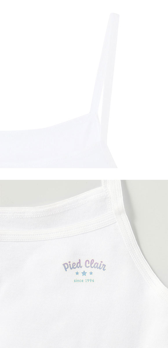 グンゼ GUNZE ピエ クレール pied clair ジュニアブラ ハーフトップ 胸2重パッド付 STAGE1 綿100％ キッズ ジュニア 女の子 女児