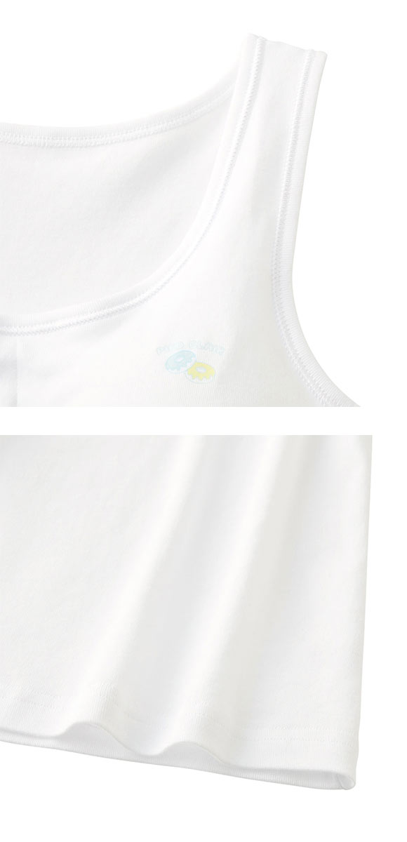 グンゼ GUNZE ピエ クレール pied clair タンクトップ パッド付き インナー キッズ ジュニア 女の子 綿100％ STAGE2 女児