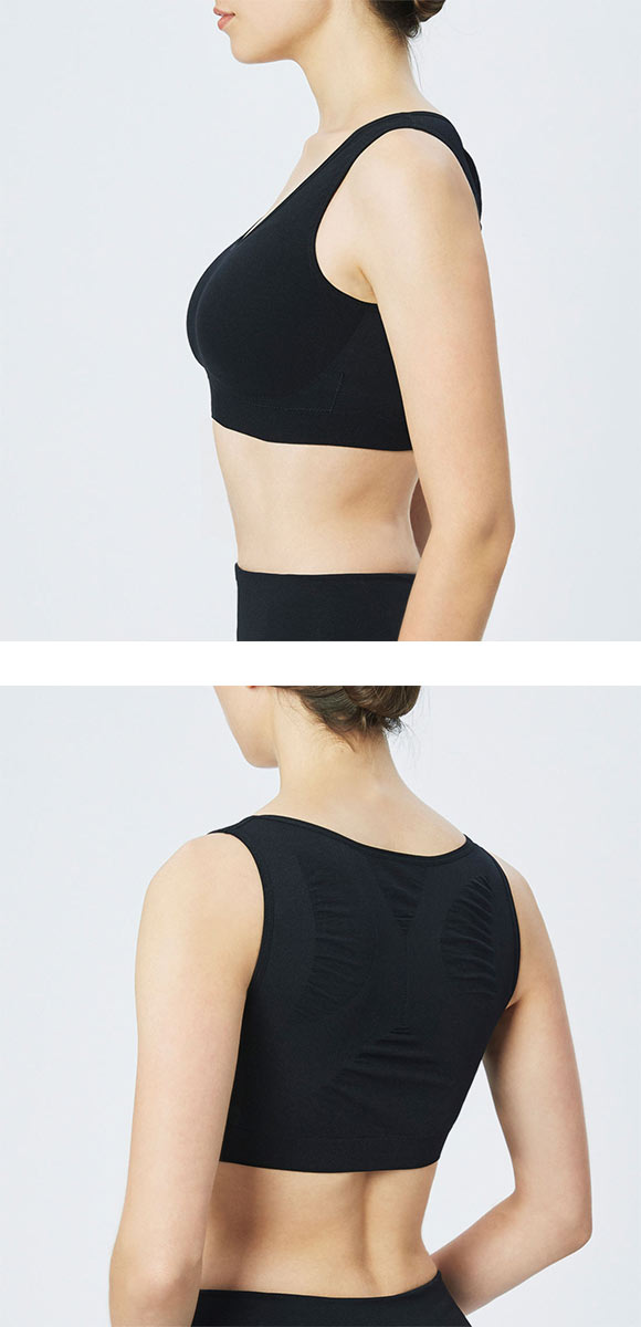 ライザップ RIZAP ブラジャー ハーフトップ ノンワイヤー シームレスタイプ スタイルアップ 着圧 単品