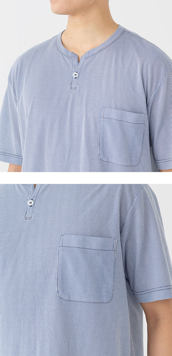 グンゼ アセドロン パジャマ 半袖Tシャツ 5分丈パンツセット メンズ GUNZE