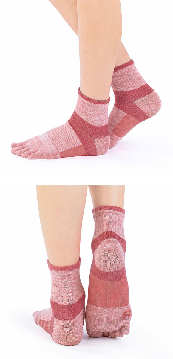 グンゼ GUNZE アクティブスタイル アーチサポート ショート丈 5本指ソックス 靴下 レディース スポーツソックス