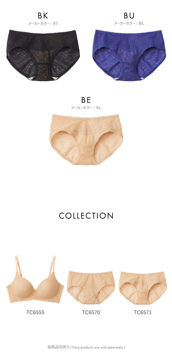 グンゼ GUNZE トゥシェ Tuche more more sheer BRA ペアショーツ スタンダード レギュラー 単品