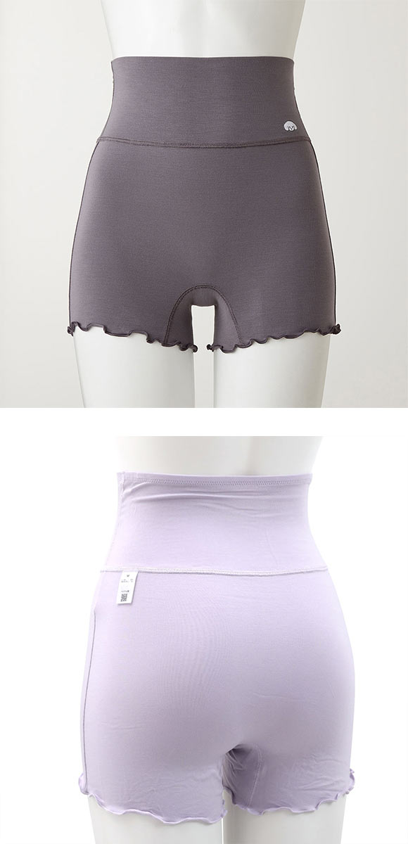 グンゼ GUNZE トゥシェ Tuche NIGHT ハラマキ付 ショーツ レディース 腹巻 1分丈 レーヨン混