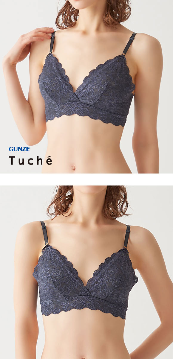 グンゼ GUNZE トゥシェ Tuche チェリッシュムーン cherish moon ブラレット ノンワイヤー ブラジャー 単品