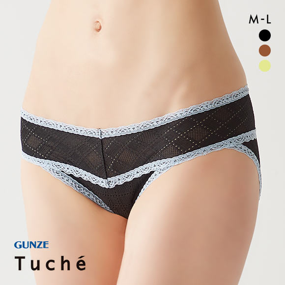 グンゼ GUNZE トゥシェ Tuche ハーフショーツ スタンダード 総レース ローライズ レディース 単品