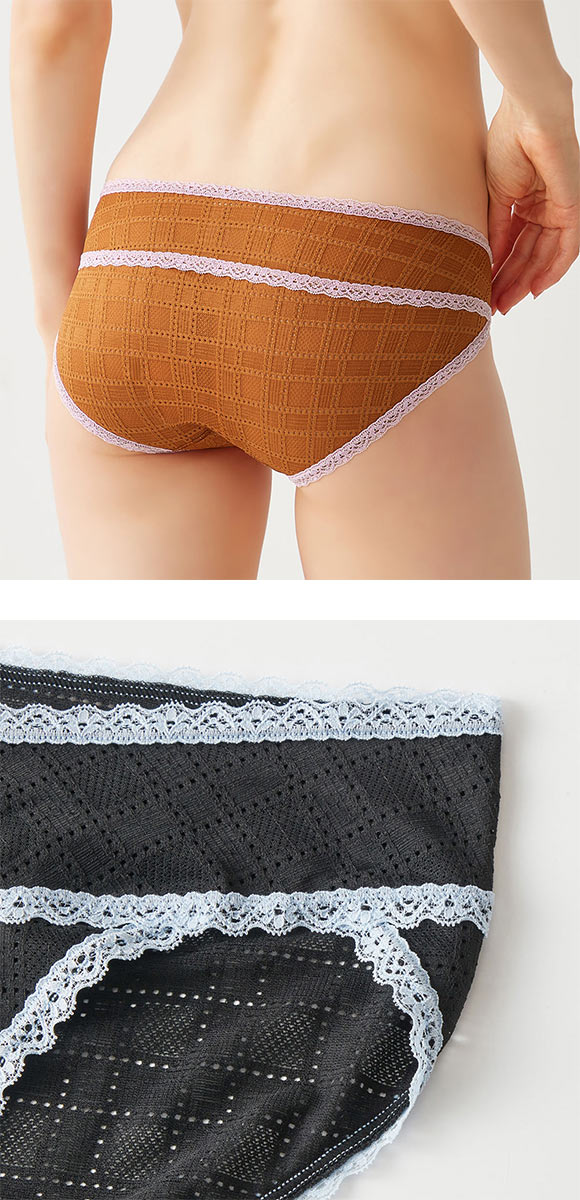 グンゼ GUNZE トゥシェ Tuche ハーフショーツ スタンダード 総レース ローライズ レディース 単品