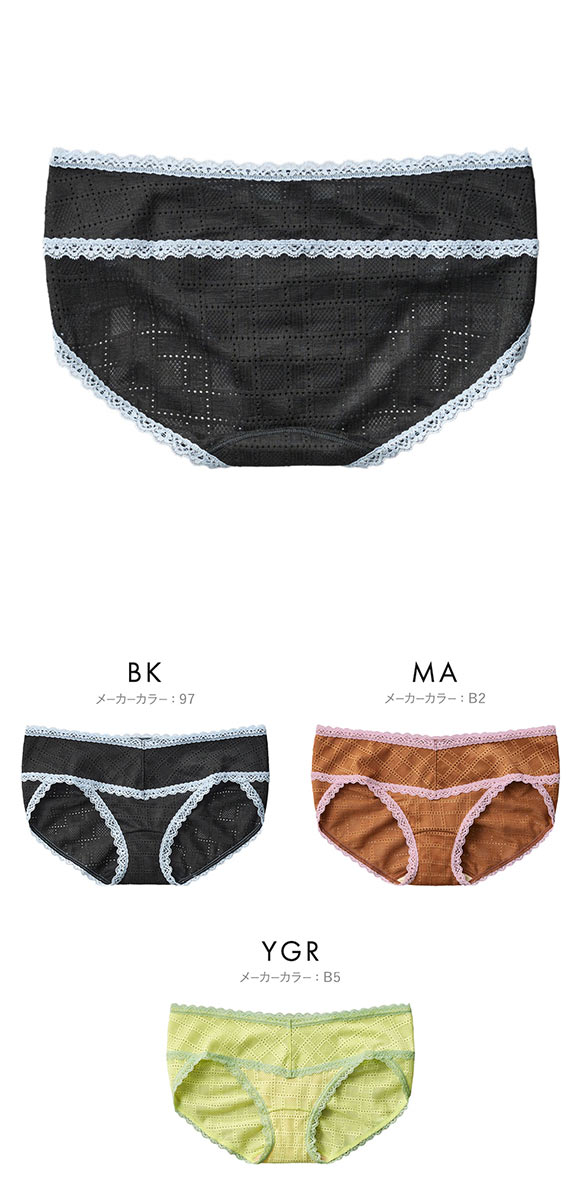 グンゼ GUNZE トゥシェ Tuche ハーフショーツ スタンダード 総レース ローライズ レディース 単品