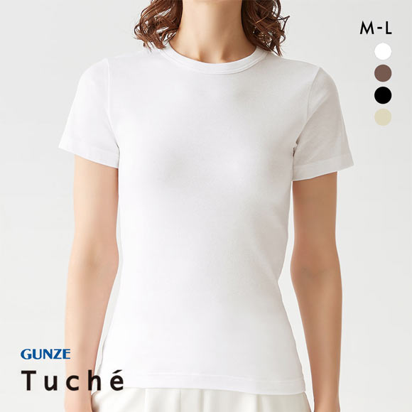 グンゼ GUNZE トゥシェ Tuche 半袖Tシャツ レディース インナー 綿混