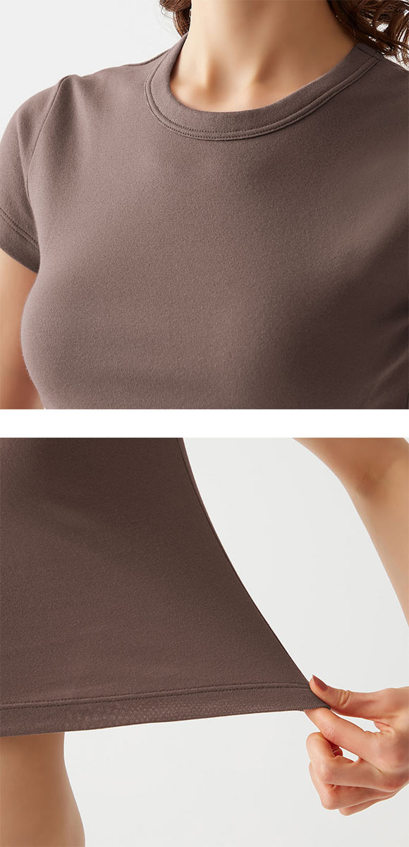 グンゼ GUNZE トゥシェ Tuche クロップド半袖Tシャツ レディース インナー 綿混