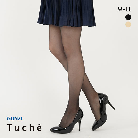 グンゼ GUNZE トゥシェ Tuche シャイニーメッシュ ストッキング 日本製