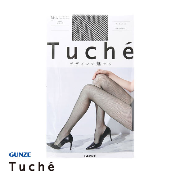 グンゼ トゥシェ デザインで魅せる ラッセルネット ストッキング パンスト GUNZE Tuche