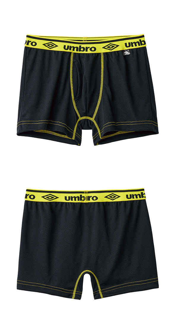 アンブロ UMBRO 2P ボクサーパンツ 2枚組 メンズ ソリッド 前あき 吸汗速乾