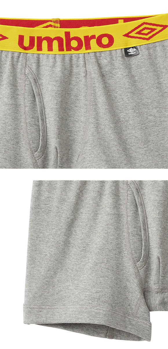 アンブロ UMBRO 3P ボクサーパンツ 3枚組 メンズ ソリッド コットン 前あき 綿100％