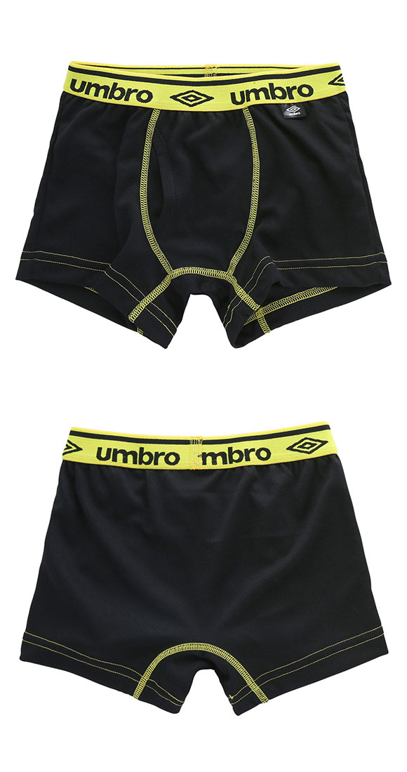 アンブロ UMBRO キッズ ジュニア ボクサーパンツ 2枚セット 男の子 前あき メッシュ 吸汗速乾
