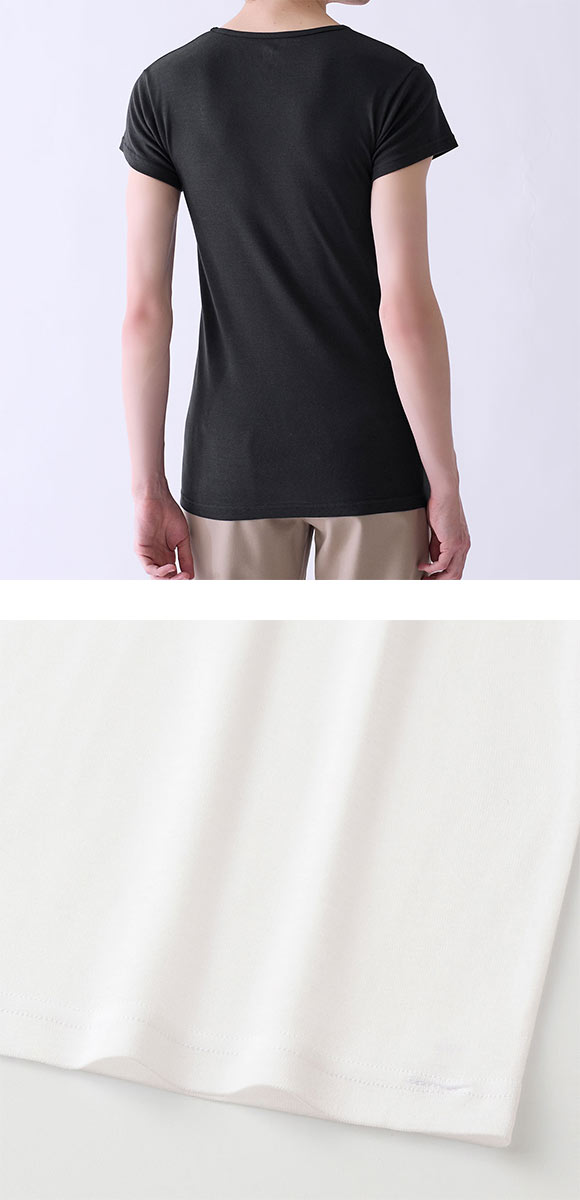 グンゼ GUNZE ワイジー YG ネクストラ NextRA+ COOL 汗取り付き Vネック Tシャツ メンズ 半袖 綿100％ 天然冷感 消臭