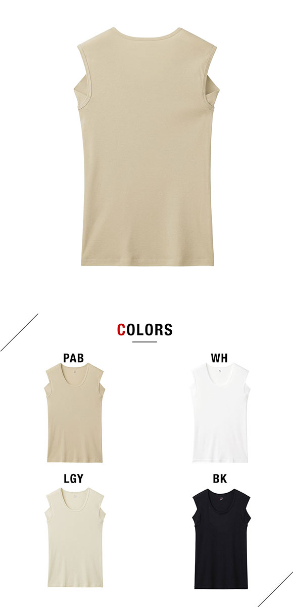 グンゼ GUNZE ワイジー YG ネクストラ NextRA+ COOL 汗取り付き クルーネック スリーブレスシャツ メンズ 綿100％ 消臭