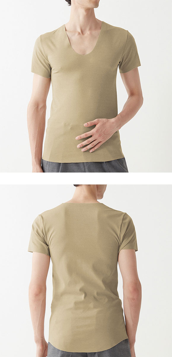 グンゼ GUNZE ワイジー YG ネクストラ NextRA+ カットオフ CUT OFF Vネック 半袖 Tシャツ メンズ 抗菌防臭 日本製