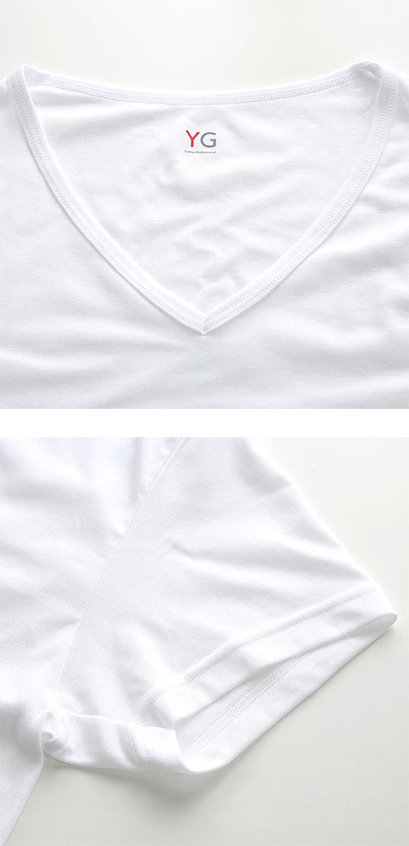 グンゼ GUNZE ワイジー YG DRY&DEO インナー Tシャツ Vネック 2枚組 YV0115A