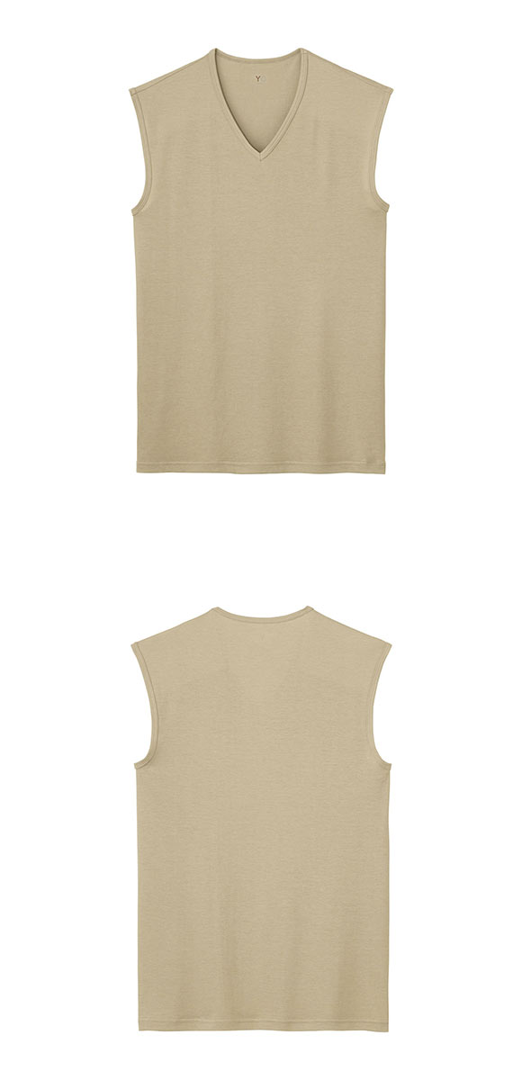 グンゼ GUNZE ワイジー YG DRY&COOL Vネック スリーブレス シャツ 2枚組 メンズ インナー 鹿の子編み ノースリーブ クール