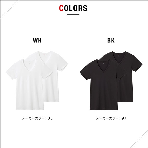 グンゼ YG ドライタッチ 鹿の子 Vネック Tシャツ 2枚セット メンズ