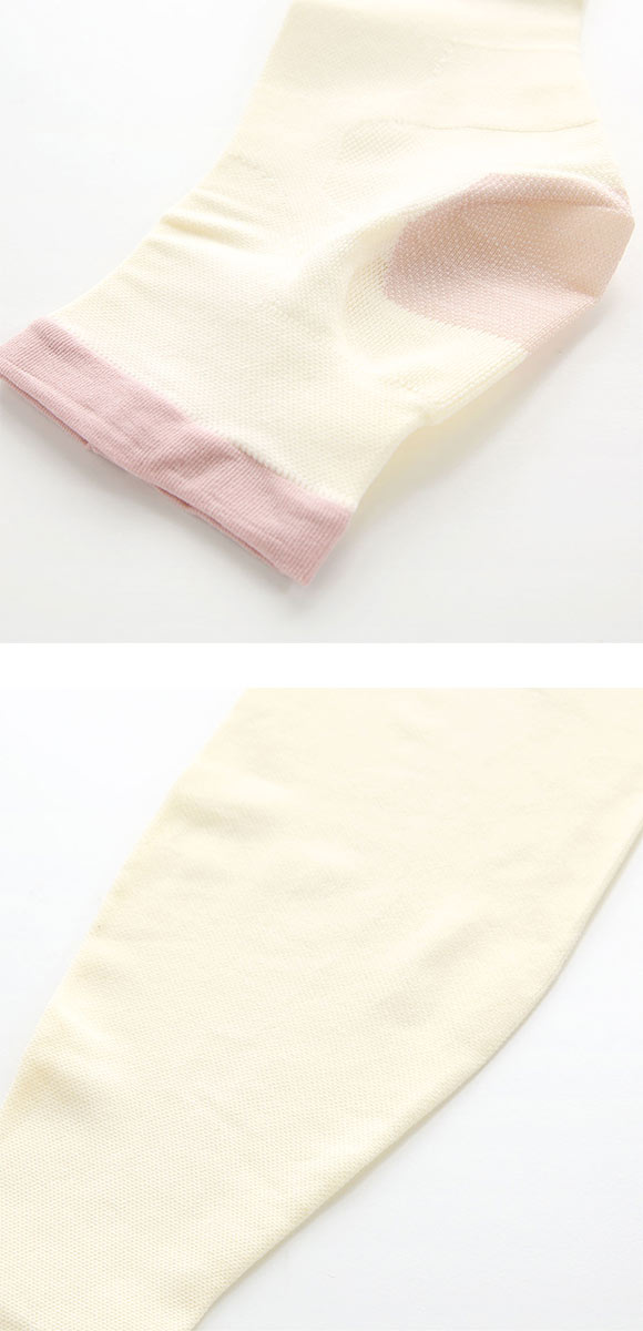 着圧カルテ おやすみナイロンオーバーニー 靴下 着圧 オープントゥ 保湿 日本製