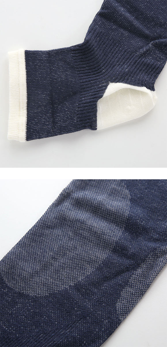 着圧カルテ おやすみ綿混オーバーニー 靴下 着圧 オープントゥ 保湿 日本製