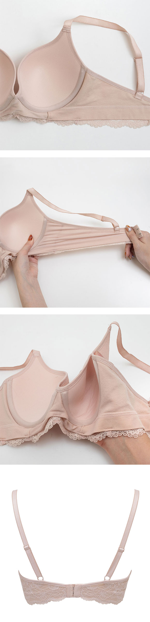 ルシアン LECIEN 肌フィット ブラジャ－ 楽ワイヤー 肌にとけこむフィット感 超ソフトワイヤー モールドブラ Eカップ 単品