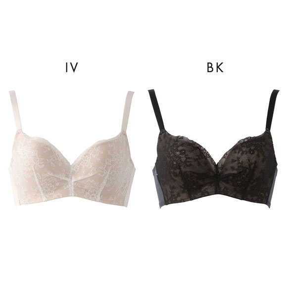 ルシアン Frameey 骨格ウェーブタイプ ブラ 3/4カップ ブラジャー BCDEF 脇肉 脇高 LECIEN フレーミー