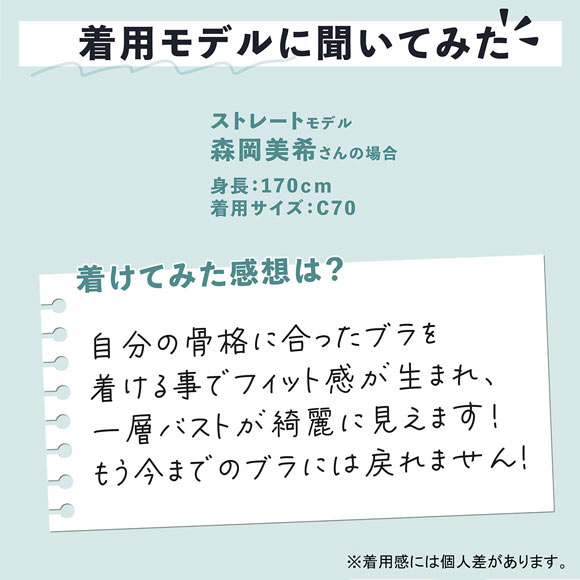 ルシアン Frameey 骨格ストレートタイプ ブラ 3/4カップ ブラジャー BCDEF 脇肉 脇高 フレーミー LECIEN