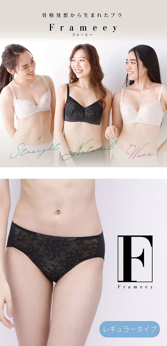 ルシアン Frameey 骨格ブラ ペアショーツ レギュラー スタンダード M L LL LECIEN フレーミー