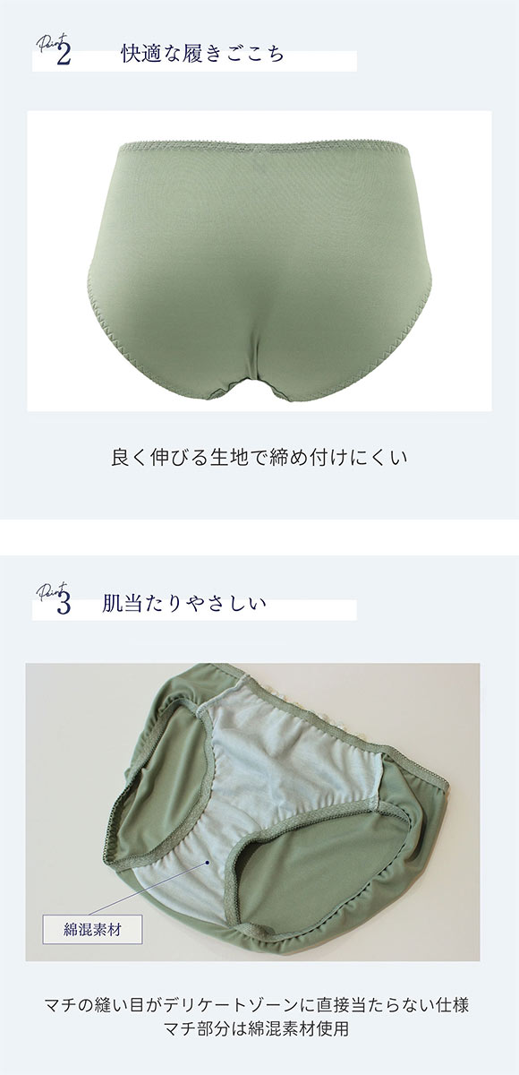 ルシアン 大きめバスト専用 コンパクト設計 ペアショーツ スタンダード M L LL 3L 大きいサイズ LECIEN