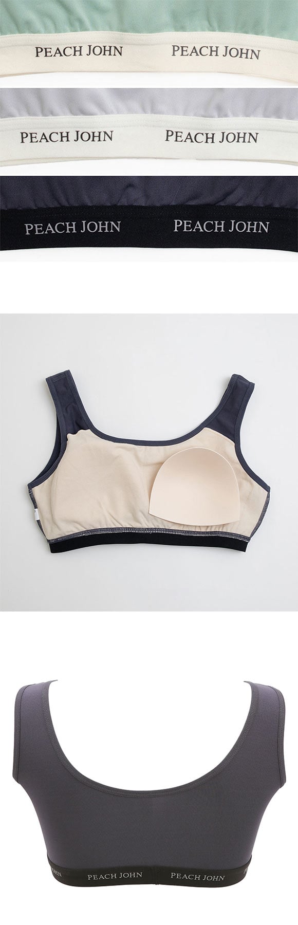 ルシアン PEACH JOHN×LECIEN ハーフトップ SPORTSタイプ スポブラ スポーツブラ LECIEN ティーン ピーチジョン PJコラボ