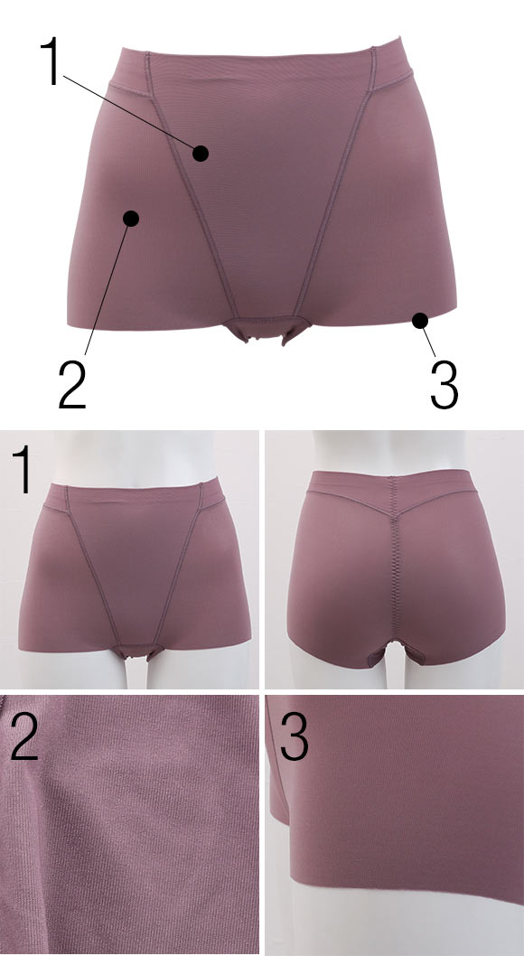 ルシアン LECIEN アンチェンジ Unchange あったか 小腹押さえ パンツ ショート丈 裏パイル 補正下着 ガードル ソフト M･L･LL