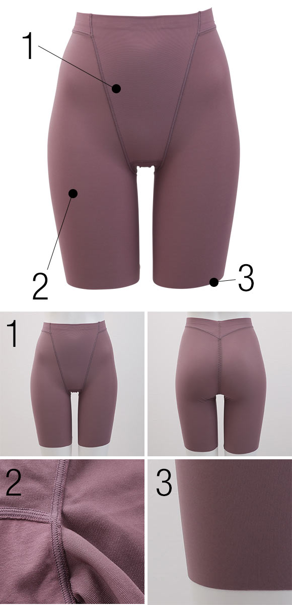 ルシアン LECIEN (アンチェンジ)Unchange あったか 小腹押さえ パンツ ロング丈 裏パイル 補正下着 ガードル ソフト M･L･LL