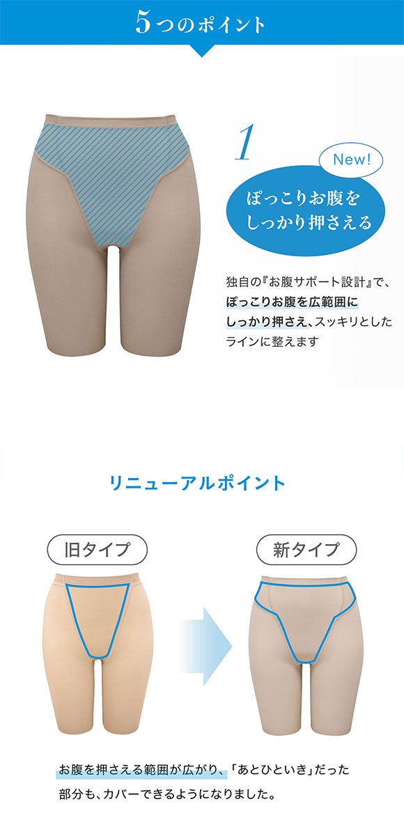 ルシアン LECIEN アンチェンジ Unchange 小腹押さえパンツ ロング丈