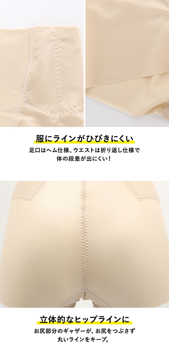 ルシアン LECIEN はいて実感 下半身のお悩み解決 浮き輪肉撃退 パンツ ガードル ショート丈 M･L･LL 補正下着 ソフト