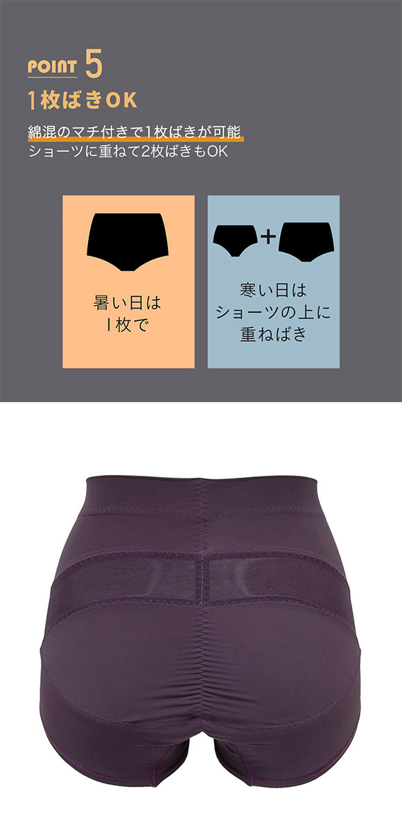 ルシアン はいて実感 下半身のお悩み解決 骨盤パンツ ガードル ショート 補正下着 ソフト 骨盤サポート M･L･LL LECIEN