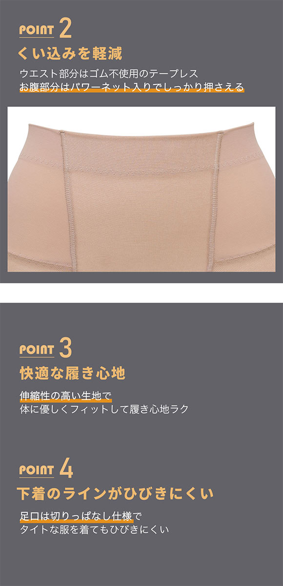 ルシアン はいて実感 下半身のお悩み解決 骨盤パンツ ガードル セミロング 補正下着 ソフト 引き締め 骨盤サポート M･L･LL LECIEN
