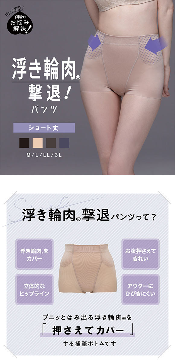 新品 LeKIYA（ルキヤ）補正下着/ロングガードル・ショートガードル 楽天市場】シルエットロングキープ [ルシアン メイクキープボトム