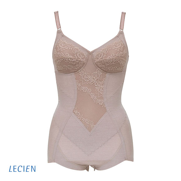 ボディスーツ(補正下着) ルシアン LECIEN ボディスーツ 綿混素材 補正下着 ヒップアップ お腹