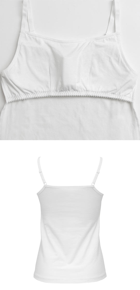 ルシアン はつブラ キャミソールタイプ 肌側綿100% ノンワイヤー ジュニア キッズ  LECIEN