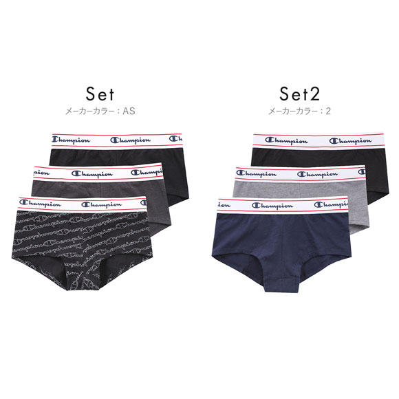 チャンピオン Champion ボクサーショーツ 3枚組 ボクサー 股上浅め デイリー スポーツ レディース