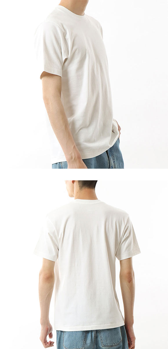 ヘインズ Hanes SHIRO クルーネックTシャツ メンズ インナー 半袖 白T HM1-X201
